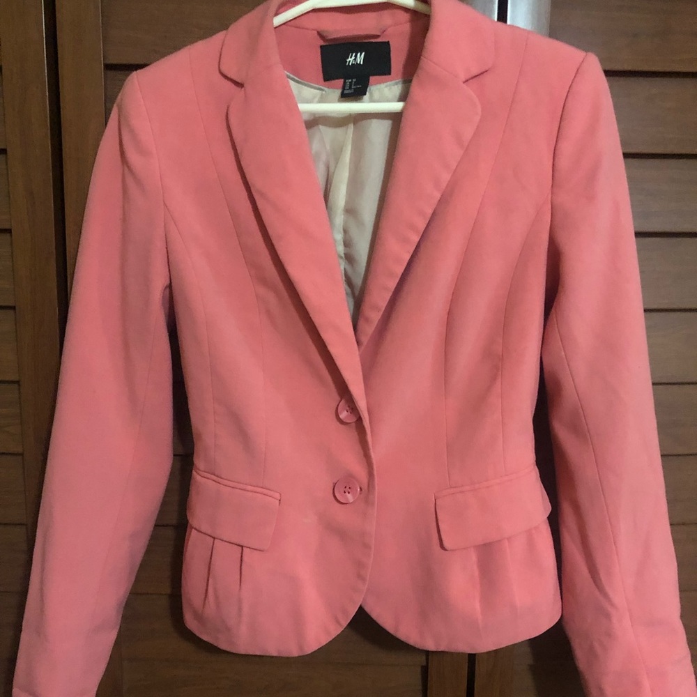 H&M pink blazer